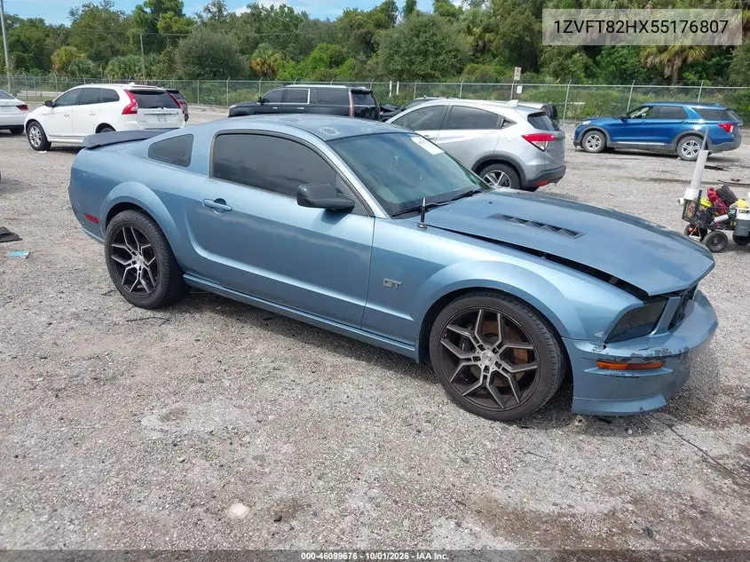 FORD MUSTANG 2005, VIN 1ZVFT82HX55176807