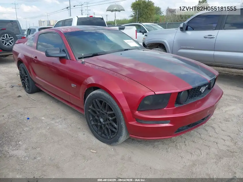 FORD MUSTANG 2005, VIN 1ZVHT82H055181555