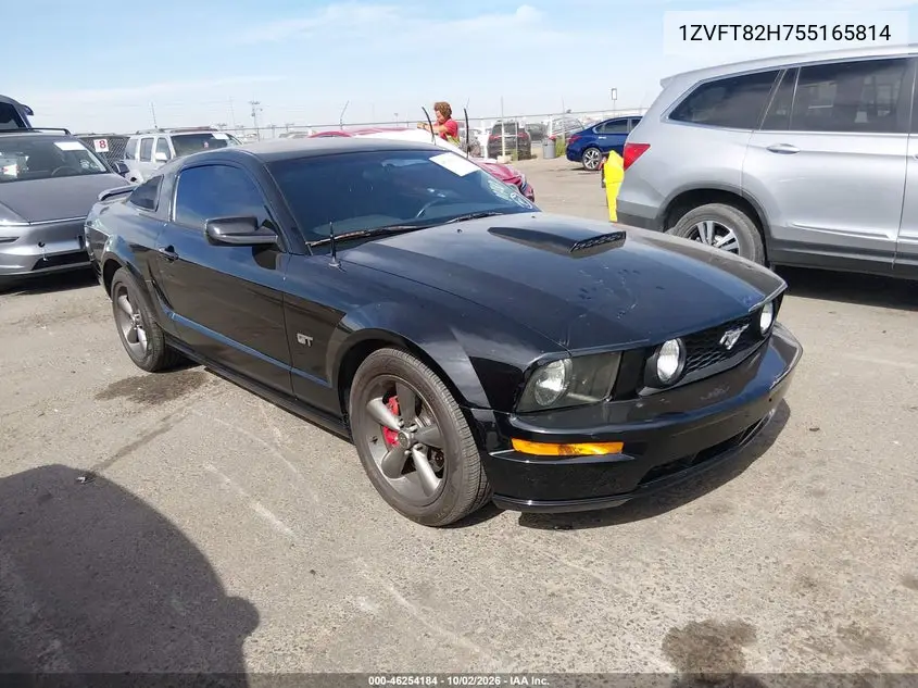 FORD MUSTANG 2005, VIN 1ZVFT82H755165814