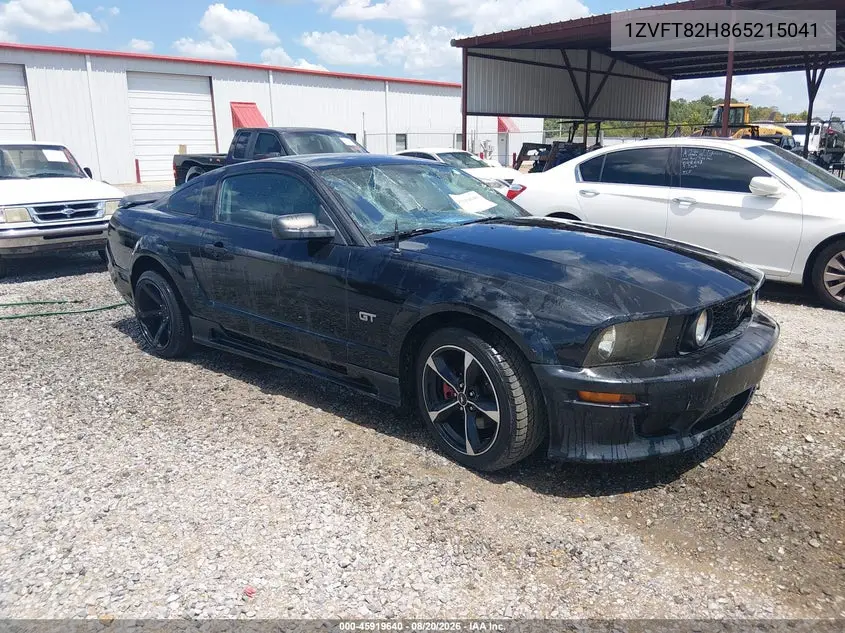 FORD MUSTANG 2006, VIN 1ZVFT82H865215041