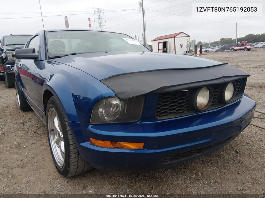 FORD MUSTANG 2006, VIN 1ZVFT80N765192053