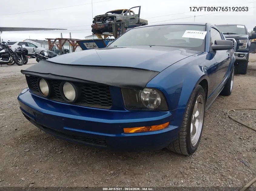 2006 FORD MUSTANG VIN 1ZVFT80N765192053 — фото 2
