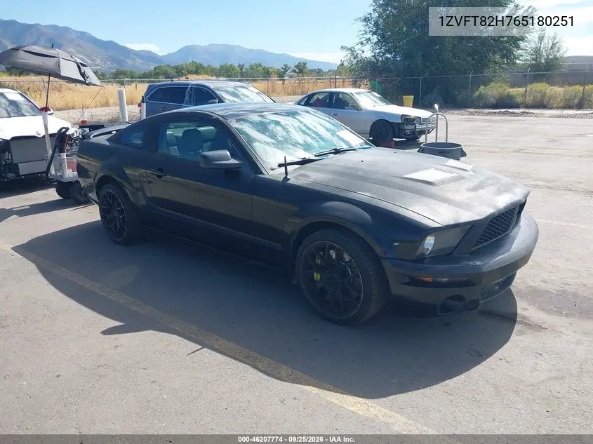 FORD MUSTANG 2006, VIN 1ZVFT82H765180251