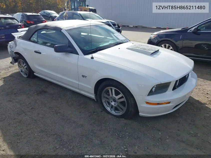 FORD MUSTANG 2006, VIN 1ZVHT85H865211480