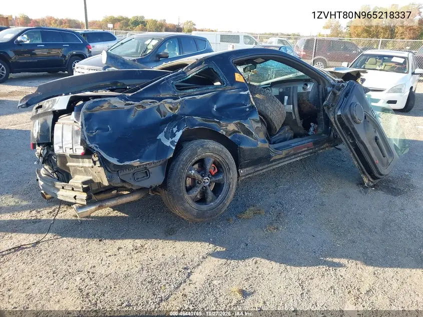 FORD MUSTANG 2006, VIN 1ZVHT80N965218337