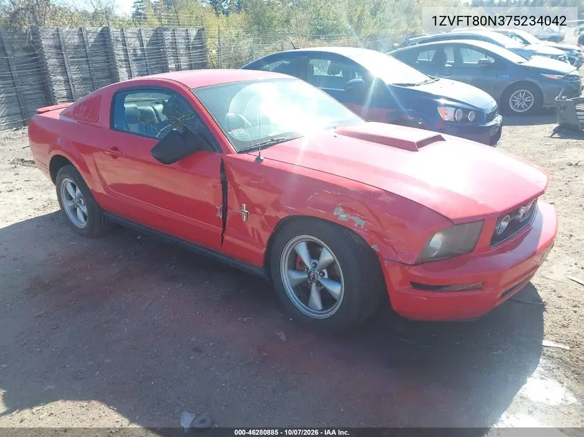 FORD MUSTANG 2007, VIN 1ZVFT80N375234042