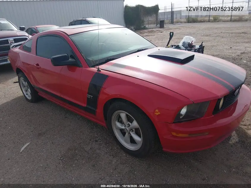 FORD MUSTANG 2007, VIN 1ZVFT82H075235897