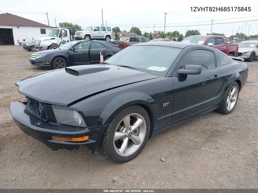 2008 FORD MUSTANG VIN 1ZVHT82H685175845 — фото 2