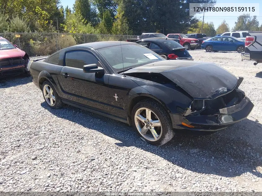 FORD MUSTANG 2008, VIN 1ZVHT80N985159115