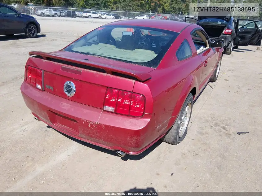 2008 FORD MUSTANG VIN 1ZVHT82H485138695 — фото 4