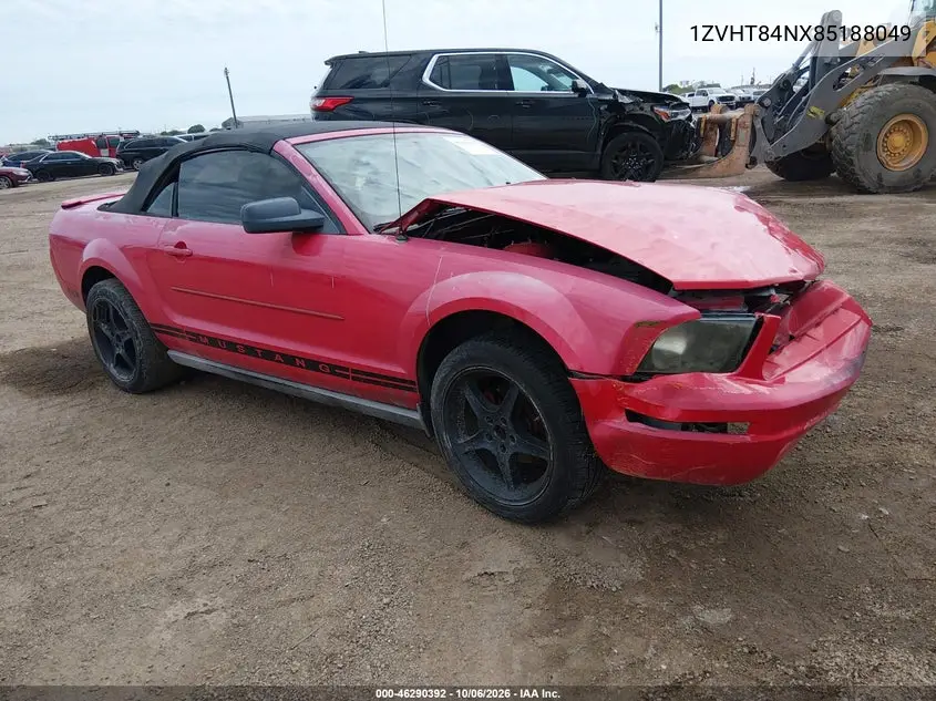 FORD MUSTANG 2008, VIN 1ZVHT84NX85188049