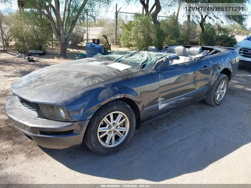 2008 FORD MUSTANG VIN 1ZVHT84N985171291 — фото 2
