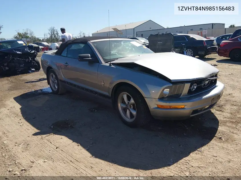 FORD MUSTANG 2008, VIN 1ZVHT84N985156483