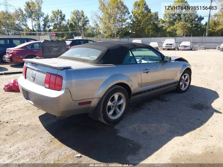 2008 FORD MUSTANG VIN 1ZVHT84N985156483 — фото 4