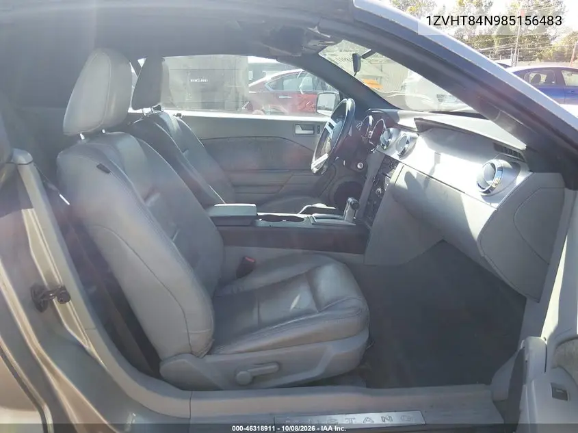 2008 FORD MUSTANG VIN 1ZVHT84N985156483 — фото 5