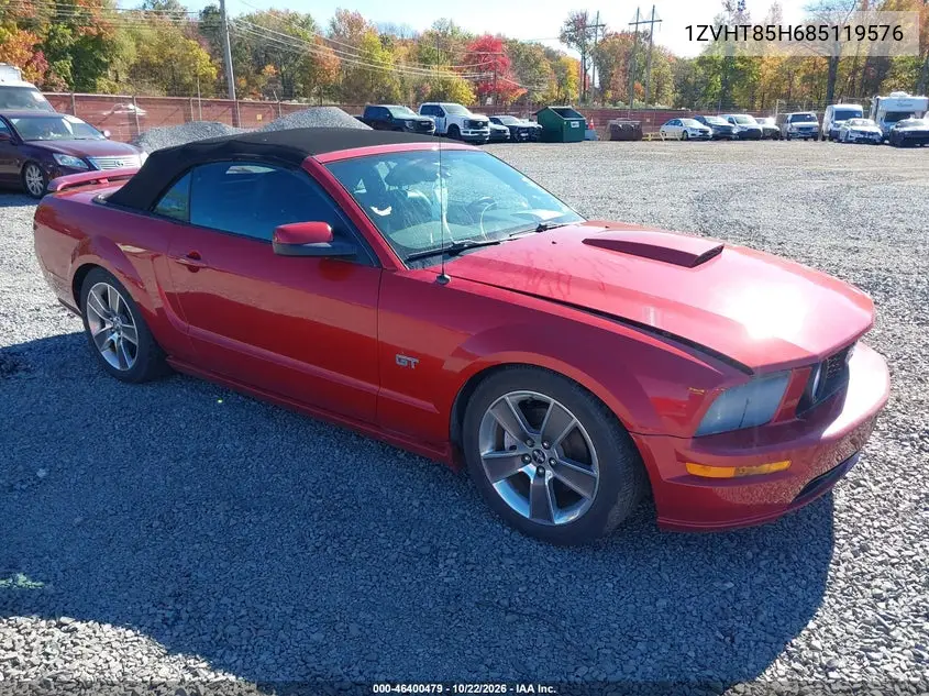 FORD MUSTANG 2008, VIN 1ZVHT85H685119576