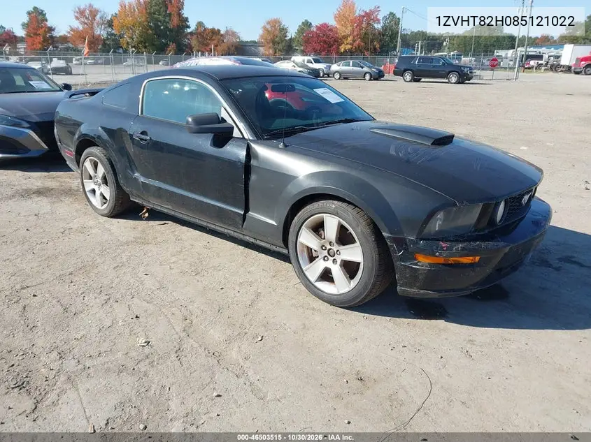FORD MUSTANG 2008, VIN 1ZVHT82H085121022