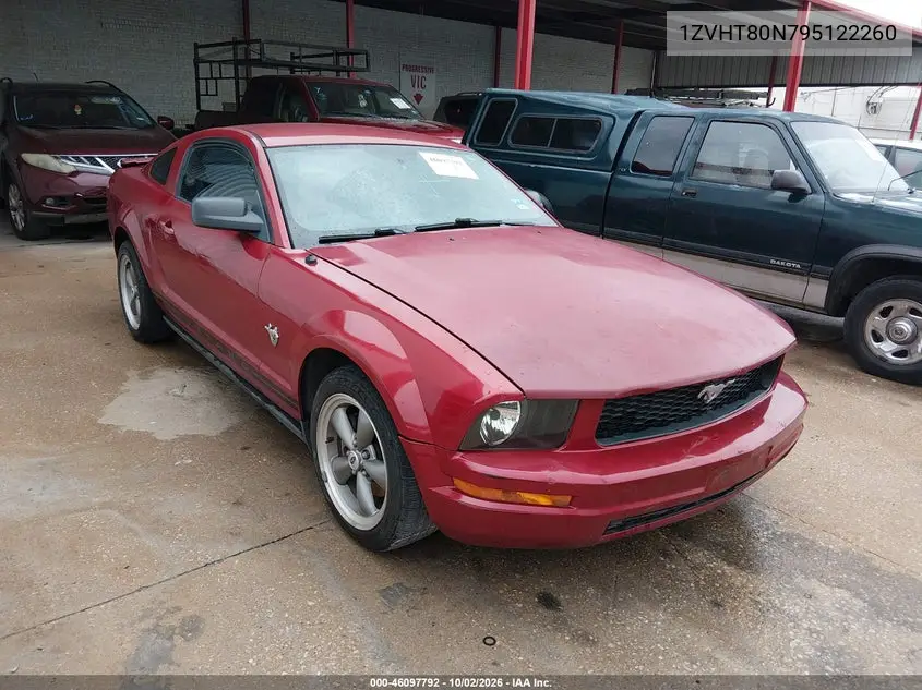 FORD MUSTANG 2009, VIN 1ZVHT80N795122260