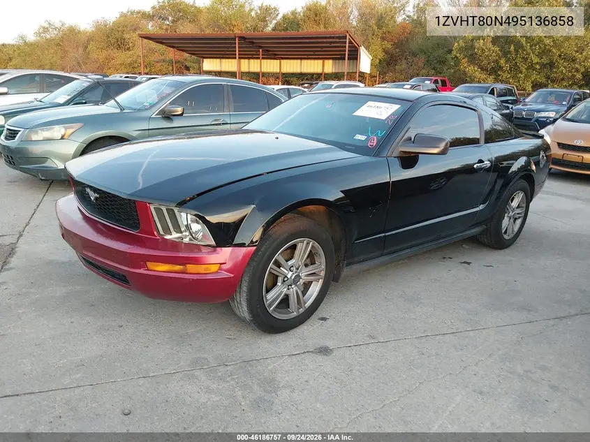 2009 FORD MUSTANG VIN 1ZVHT80N495136858 — фото 2