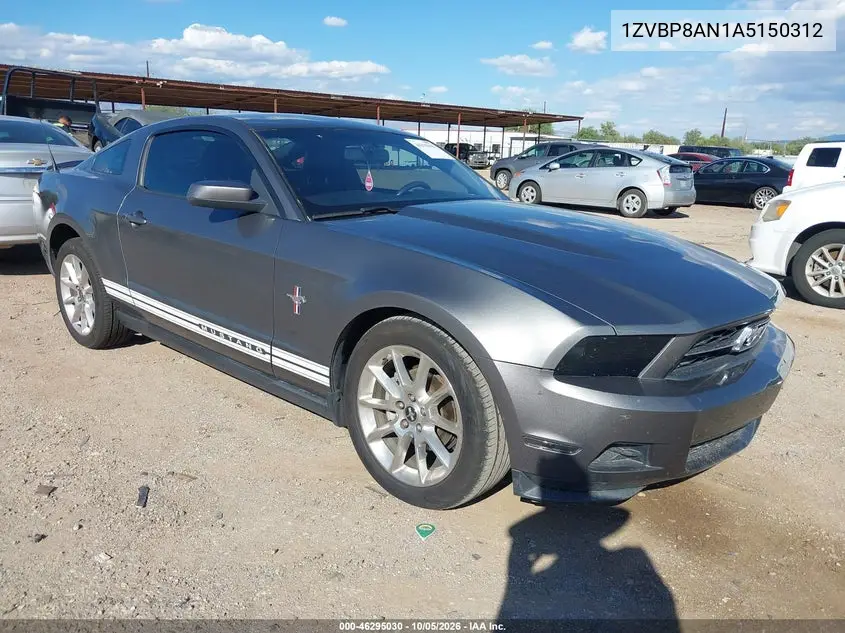 FORD MUSTANG 2010, VIN 1ZVBP8AN1A5150312