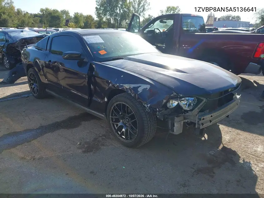 FORD MUSTANG 2010, VIN 1ZVBP8AN5A5136641