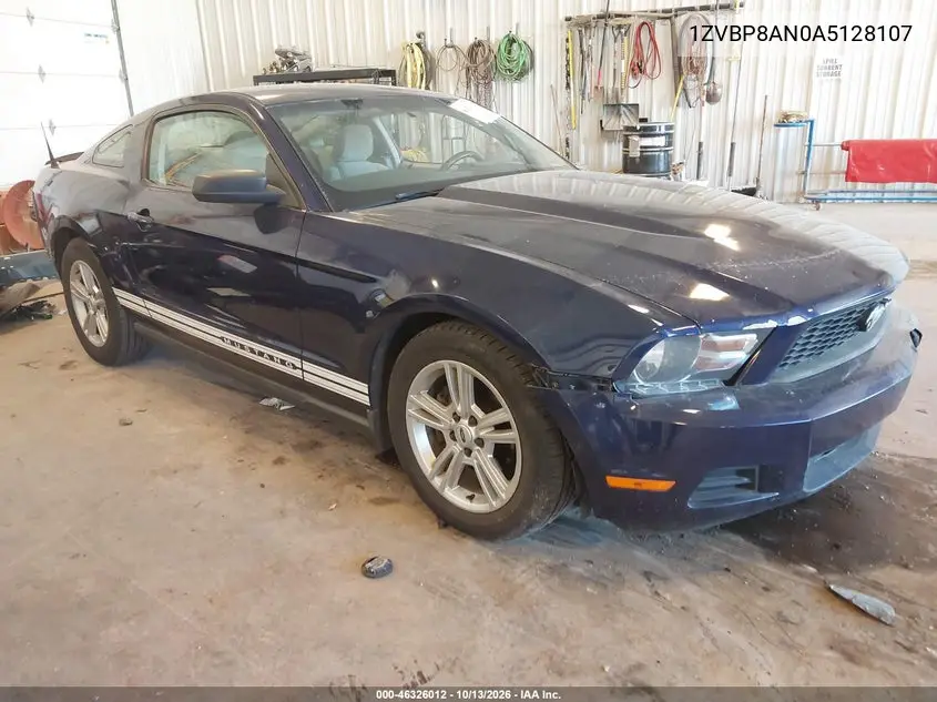 FORD MUSTANG 2010, VIN 1ZVBP8AN0A5128107