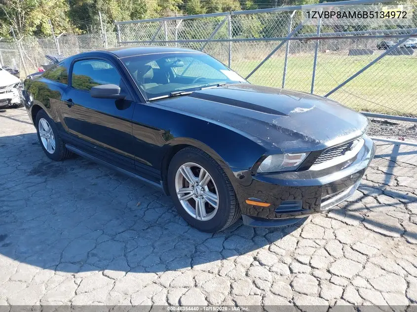 FORD MUSTANG 2011, VIN 1ZVBP8AM6B5134972