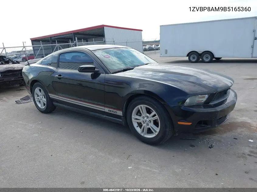 FORD MUSTANG 2011, VIN 1ZVBP8AM9B5165360