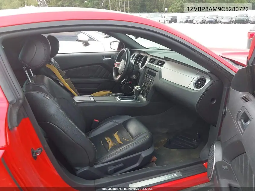 2012 FORD MUSTANG VIN 1ZVBP8AM9C5280722 — фото 5