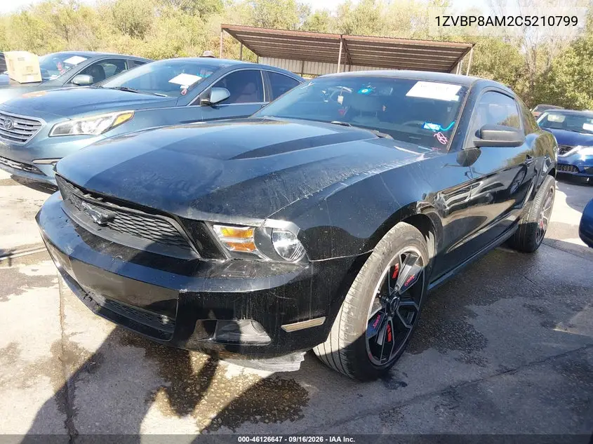 2012 FORD MUSTANG VIN 1ZVBP8AM2C5210799 — фото 2