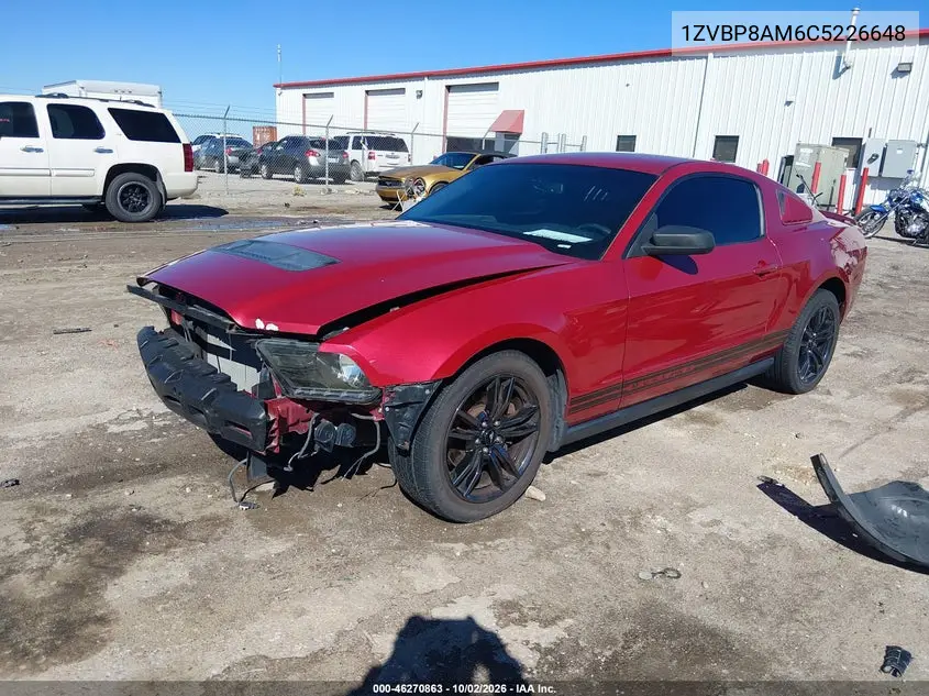 2012 FORD MUSTANG VIN 1ZVBP8AM6C5226648 — фото 2