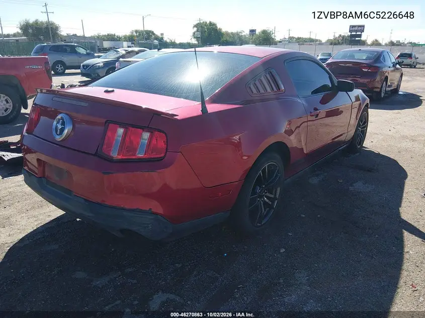 2012 FORD MUSTANG VIN 1ZVBP8AM6C5226648 — фото 4