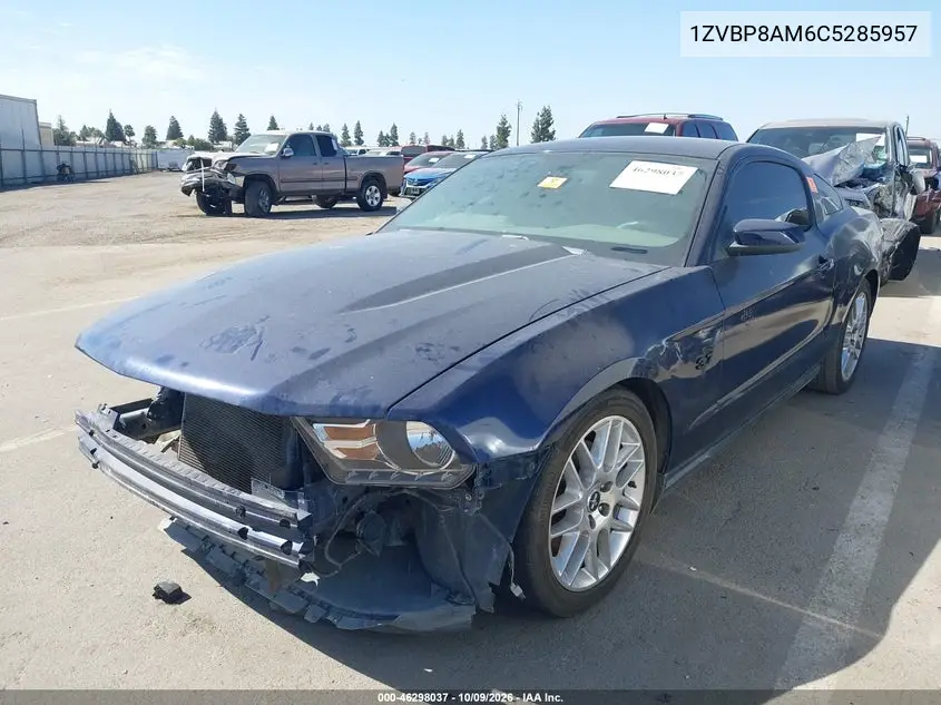 2012 FORD MUSTANG VIN 1ZVBP8AM6C5285957 — фото 2