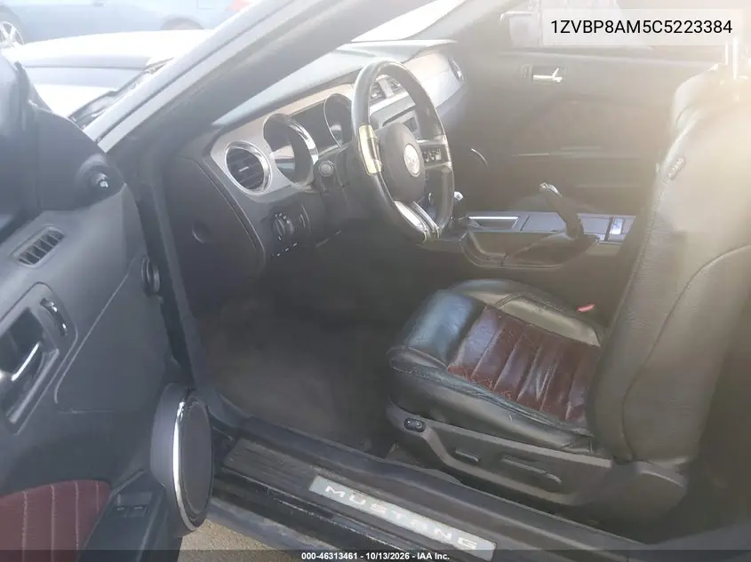 2012 FORD MUSTANG VIN 1ZVBP8AM5C5223384 — фото 5