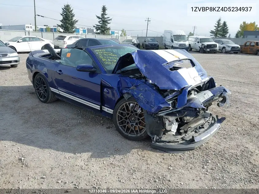 FORD MUSTANG 2013, VIN 1ZVBP8KZ4D5234937