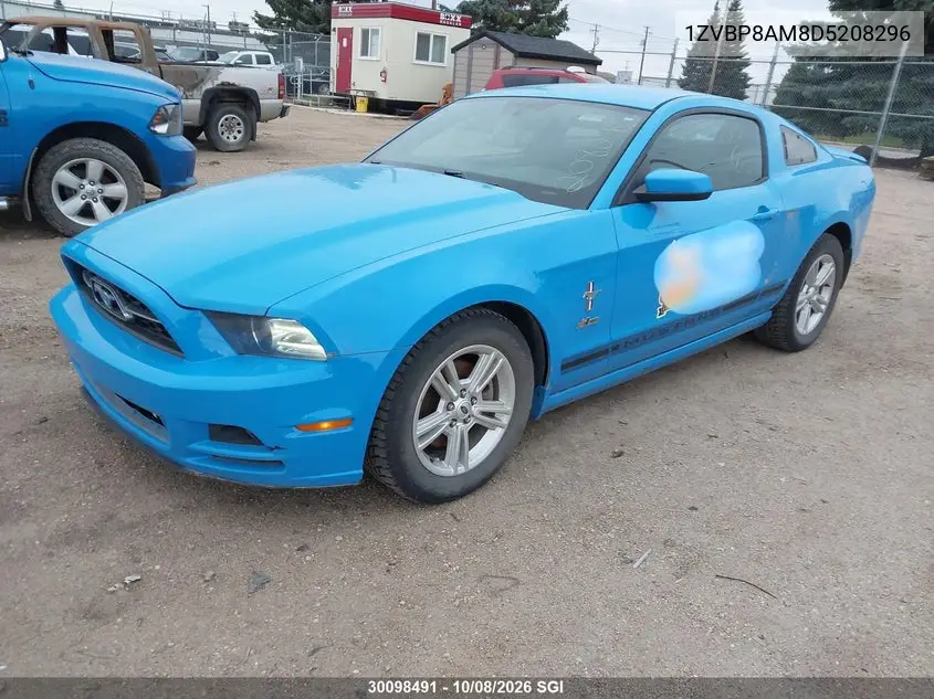 2013 FORD MUSTANG VIN 1ZVBP8AM8D5208296 — фото 2