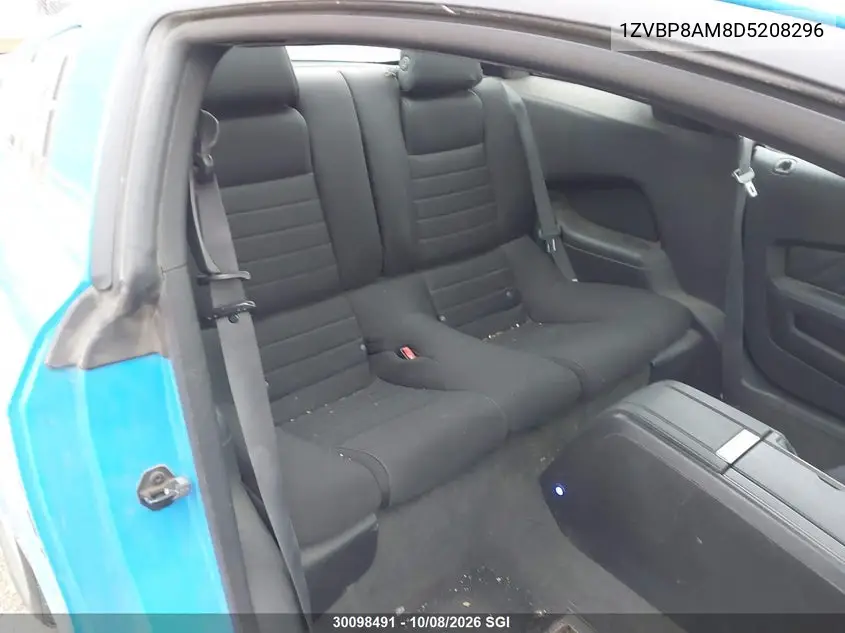 2013 FORD MUSTANG VIN 1ZVBP8AM8D5208296 — фото 8