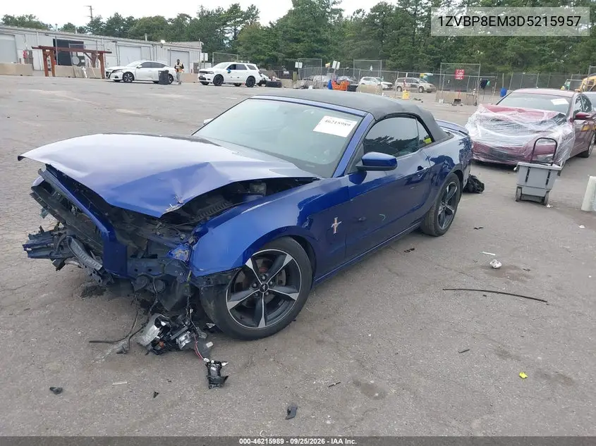 2013 FORD MUSTANG VIN 1ZVBP8EM3D5215957 — фото 2
