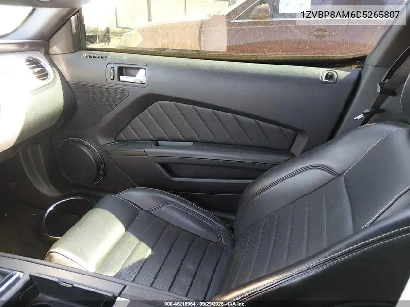 2013 FORD MUSTANG VIN 1ZVBP8AM6D5265807 — фото 5