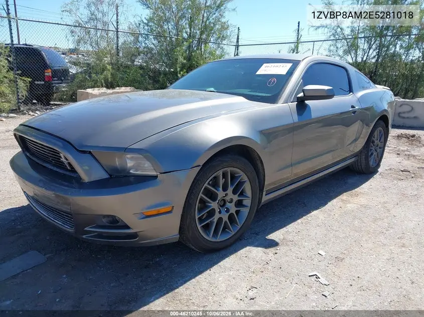 2014 FORD MUSTANG VIN 1ZVBP8AM2E5281018 — фото 2