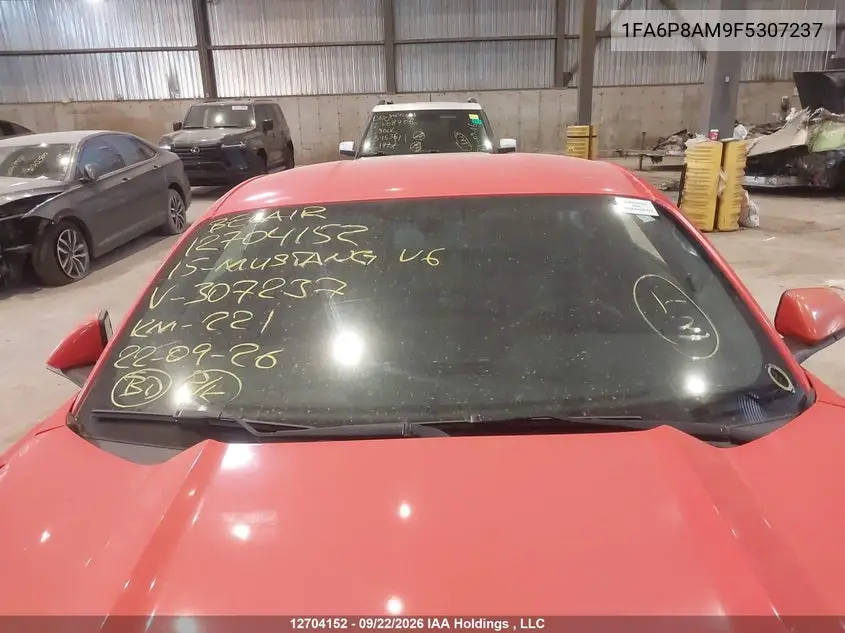 2015 FORD MUSTANG VIN 1FA6P8AM9F5307237 — фото 18