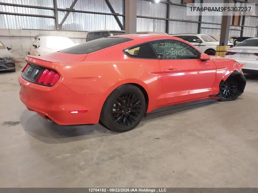2015 FORD MUSTANG VIN 1FA6P8AM9F5307237 — фото 4