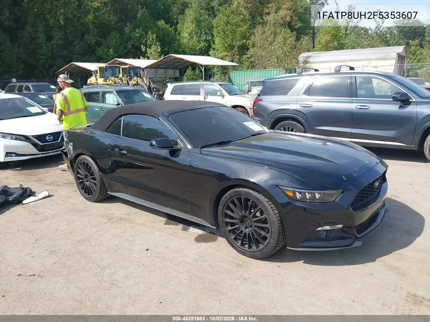FORD MUSTANG 2015, VIN 1FATP8UH2F5353607