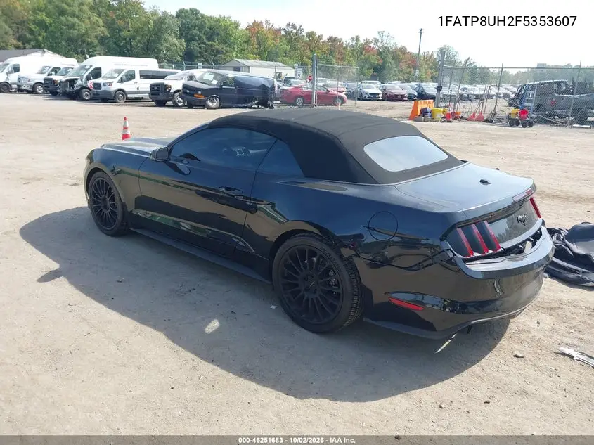 2015 FORD MUSTANG VIN 1FATP8UH2F5353607 — фото 3
