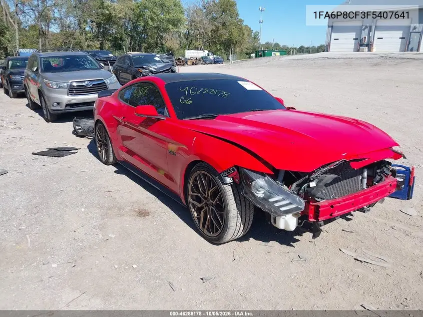 FORD MUSTANG 2015, VIN 1FA6P8CF3F5407641