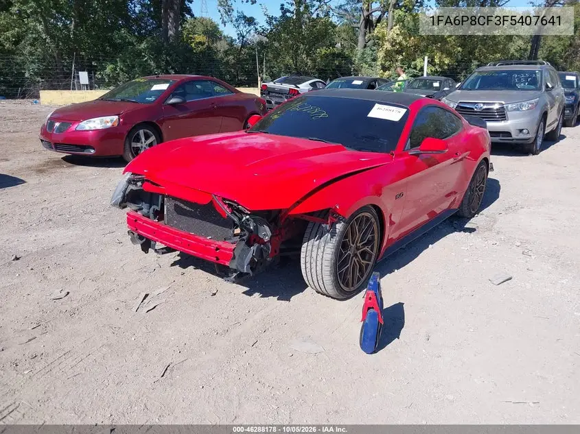2015 FORD MUSTANG VIN 1FA6P8CF3F5407641 — фото 2