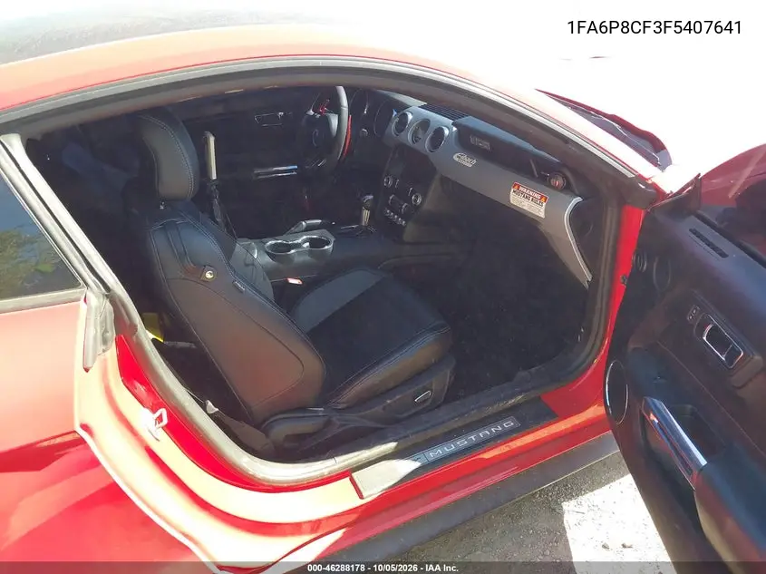 2015 FORD MUSTANG VIN 1FA6P8CF3F5407641 — фото 5