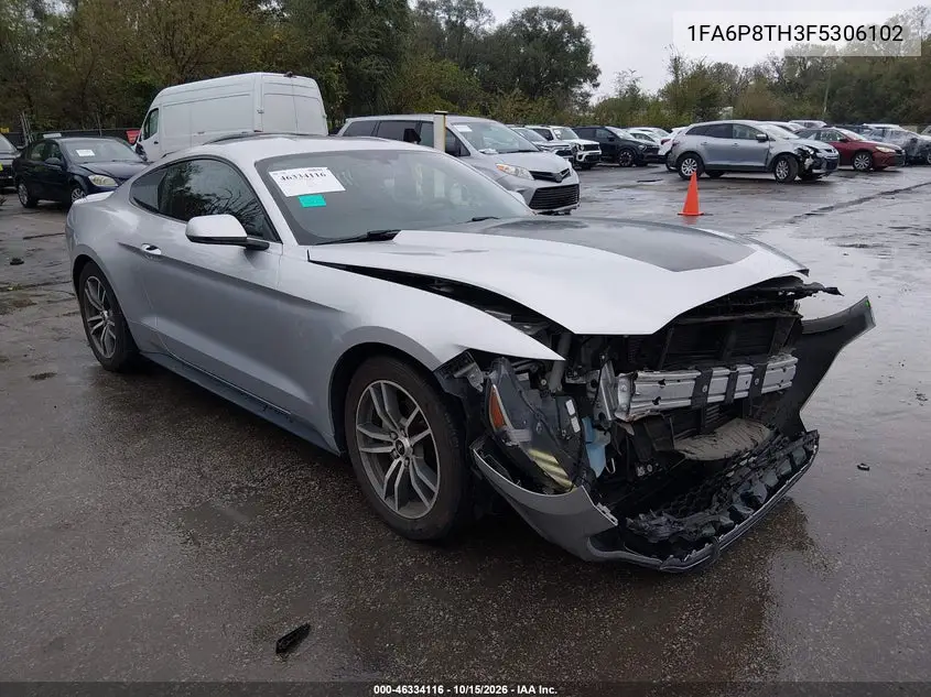 FORD MUSTANG 2015, VIN 1FA6P8TH3F5306102