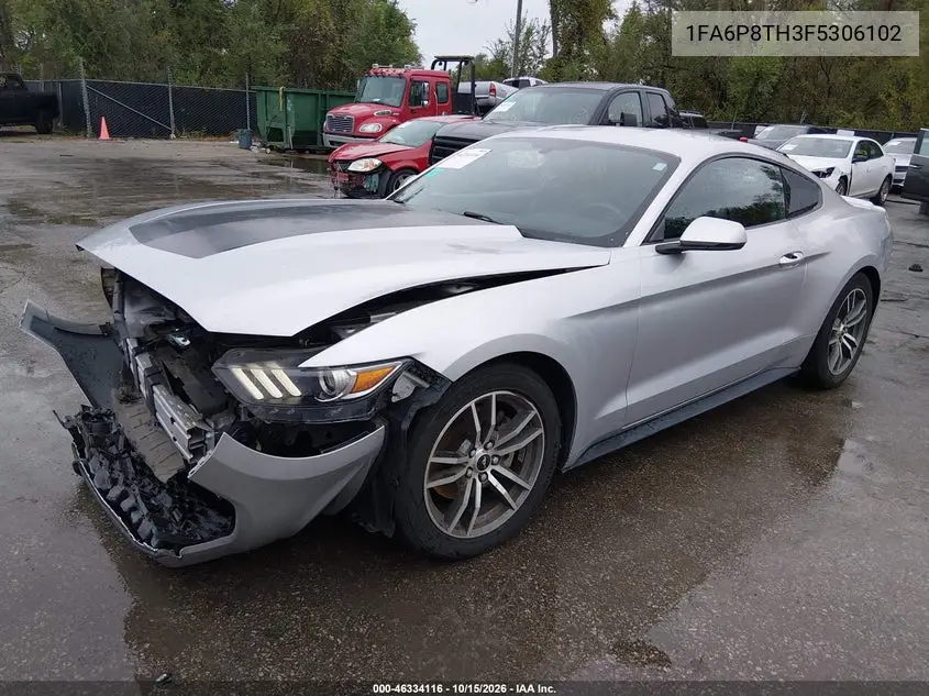 2015 FORD MUSTANG VIN 1FA6P8TH3F5306102 — фото 2