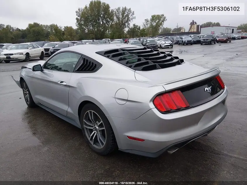 2015 FORD MUSTANG VIN 1FA6P8TH3F5306102 — фото 3